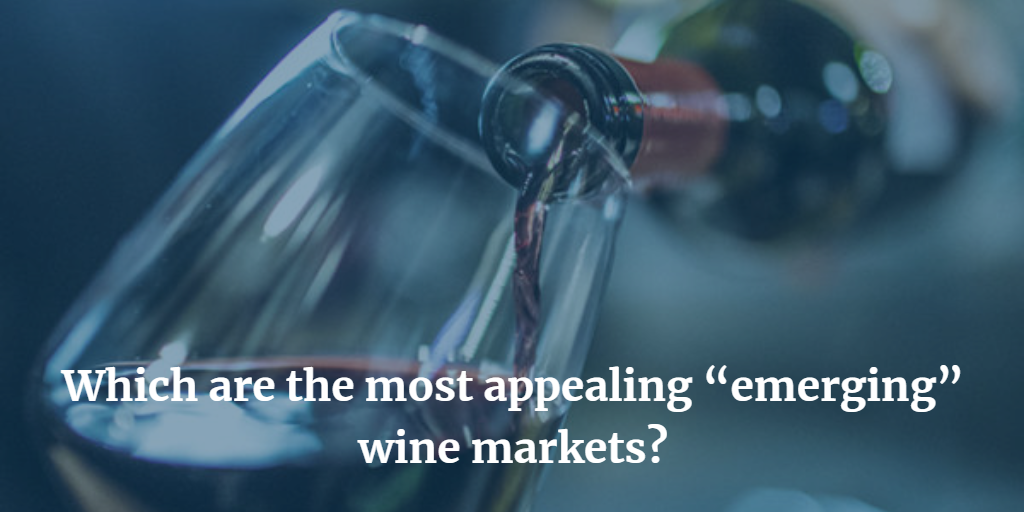 Which are the most appealing “emerging” wine markets?